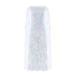 Needle and Thread Wisteria Sequin Ankle Gown in Swan White/Blue