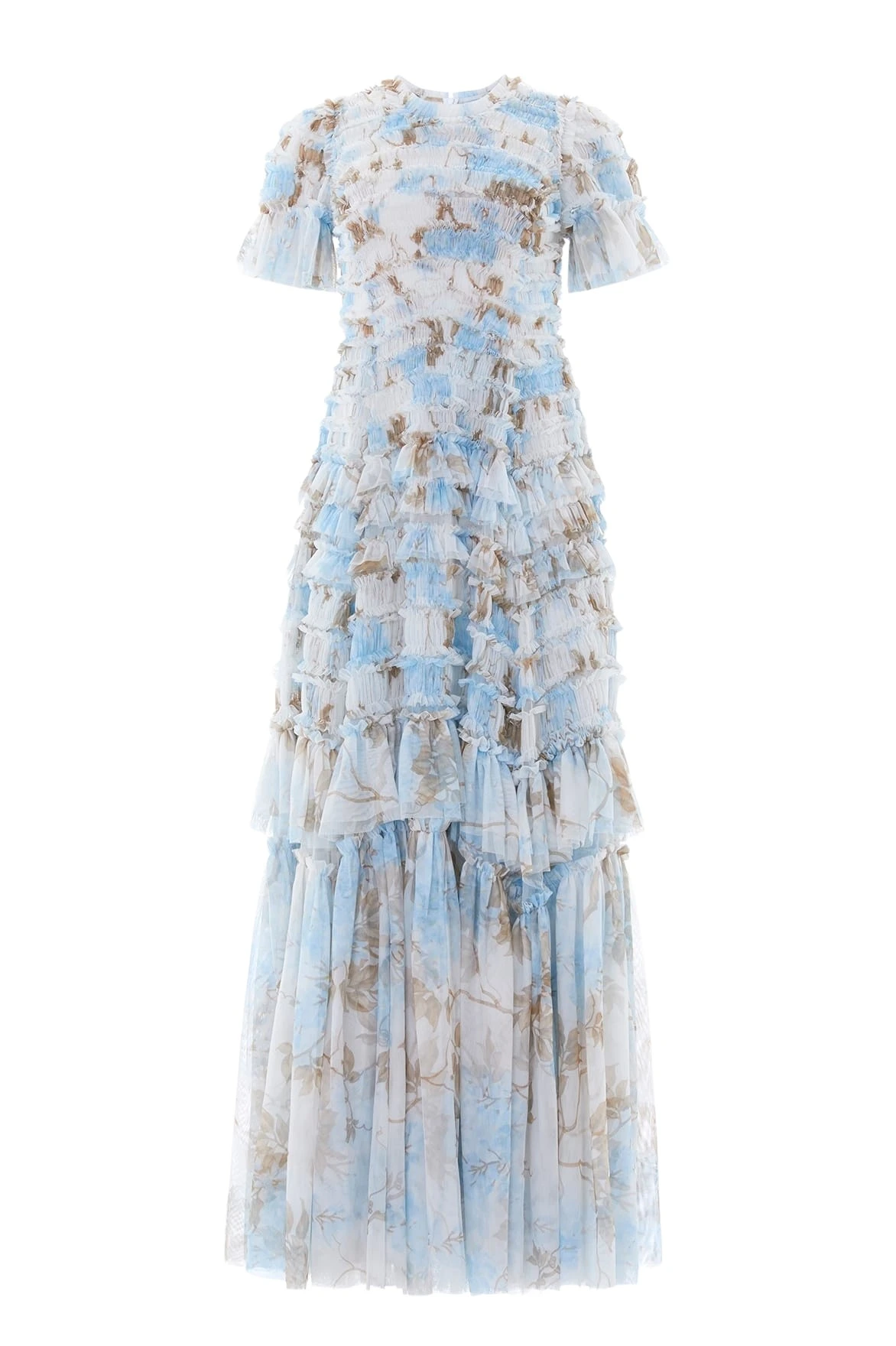 Needle-Thread-Wisteria-Valentine-Ruffle-Gown-in-Optic-WhiteBlue-Coveti50302_nobg Needle and Thread Wisteria Valentine Ruffle Gown in Optic White/Blue