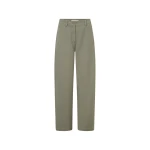 Oroton Barrel Twill Leg Pant Silver Sage