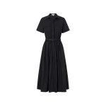 Oroton Belted Shirt Dress Black