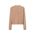 Oroton Cashmere Blend Cardigan Biscotti