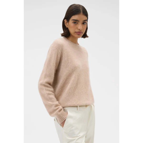 Oroton Cashmere Blend Knit Biscotti, view 3