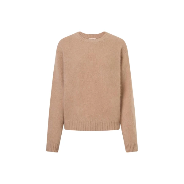 Oroton Cashmere Blend Knit Biscotti