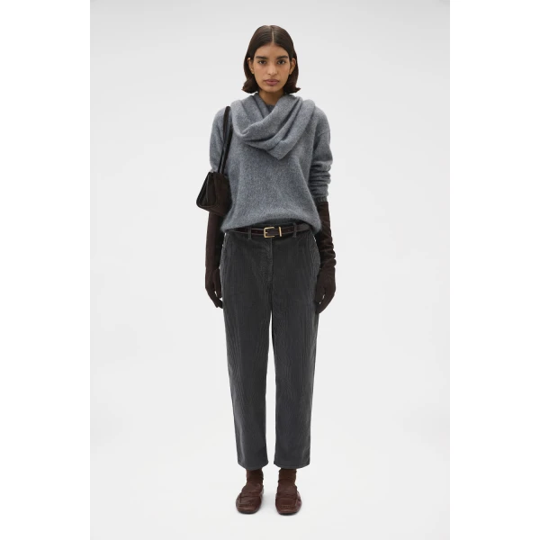 Oroton Cashmere Blend Knit Grey Marle, view 6
