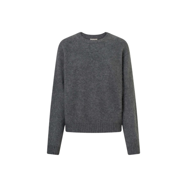 Oroton Cashmere Blend Knit Grey Marle