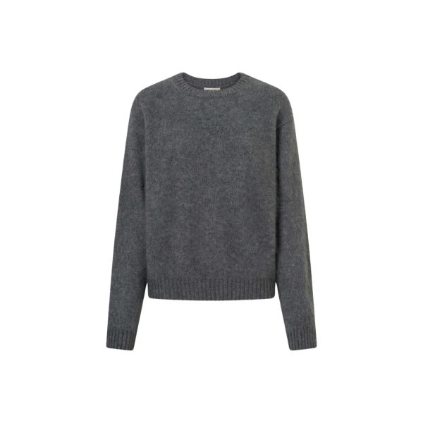 Oroton Cashmere Blend Knit Grey Marle