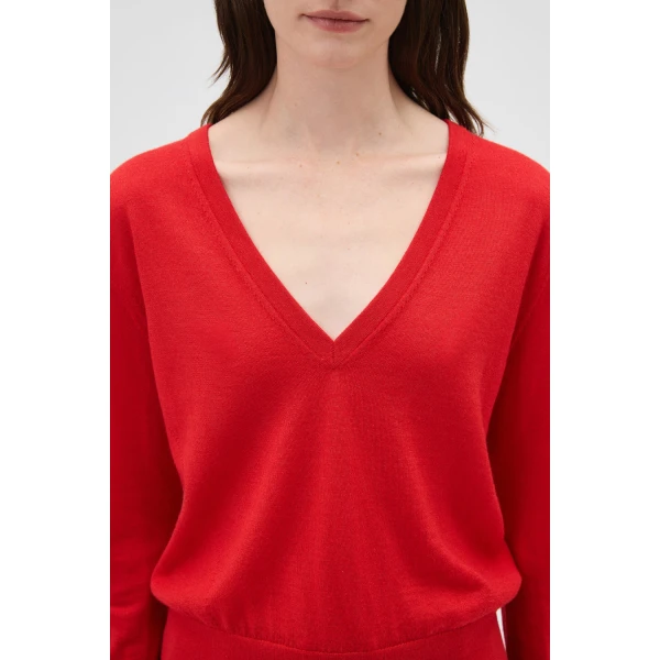 Oroton Deep V Knit Poppy, view 4