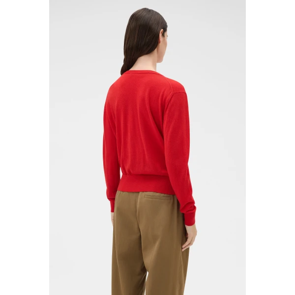 Oroton Deep V Knit Poppy, view 5