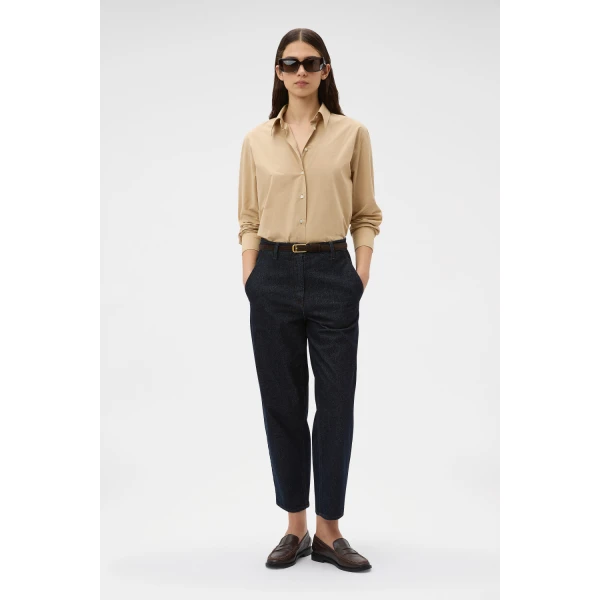 Oroton Denim Pant Dark Blue, view 2