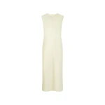 Oroton Double Satin Sheath Dress Champagne