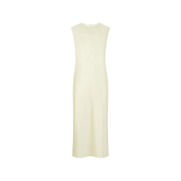 Oroton Double Satin Sheath Dress Champagne