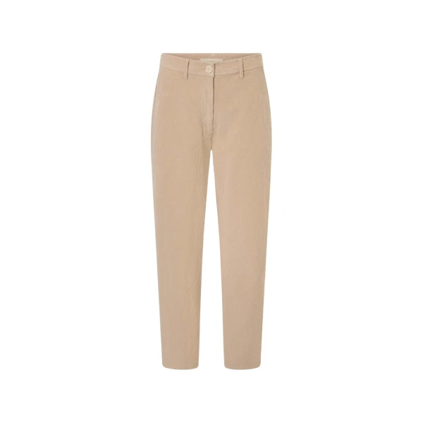 Oroton Fine Corduroy Pant Eggshell