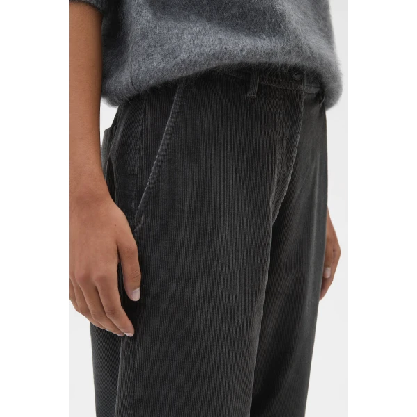 Oroton Fine Corduroy Pant Washed Black, view 4