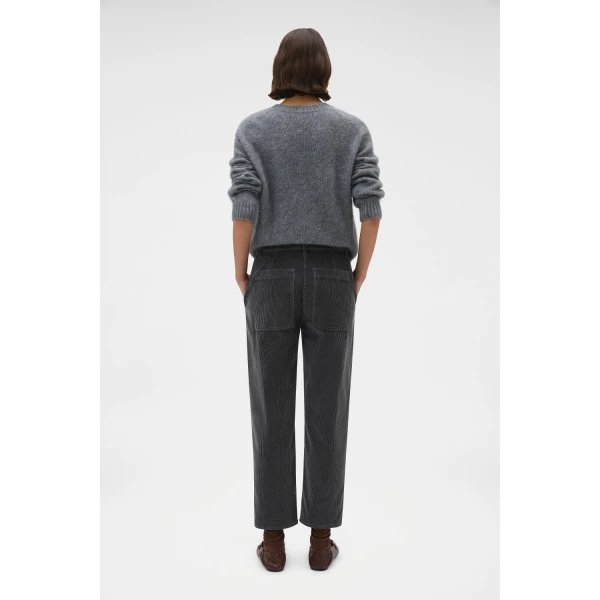 Oroton Fine Corduroy Pant Washed Black, view 5