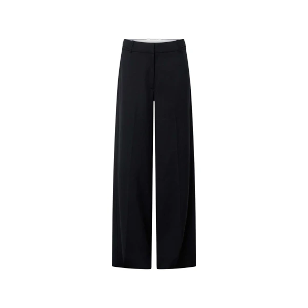 Oroton Flat Front Pant Black