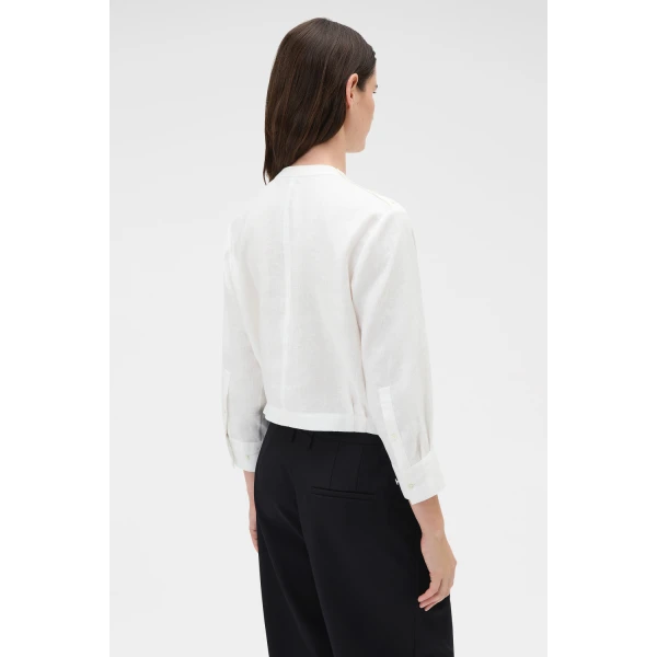Oroton Folded Ribbon Top Antique White, view 5