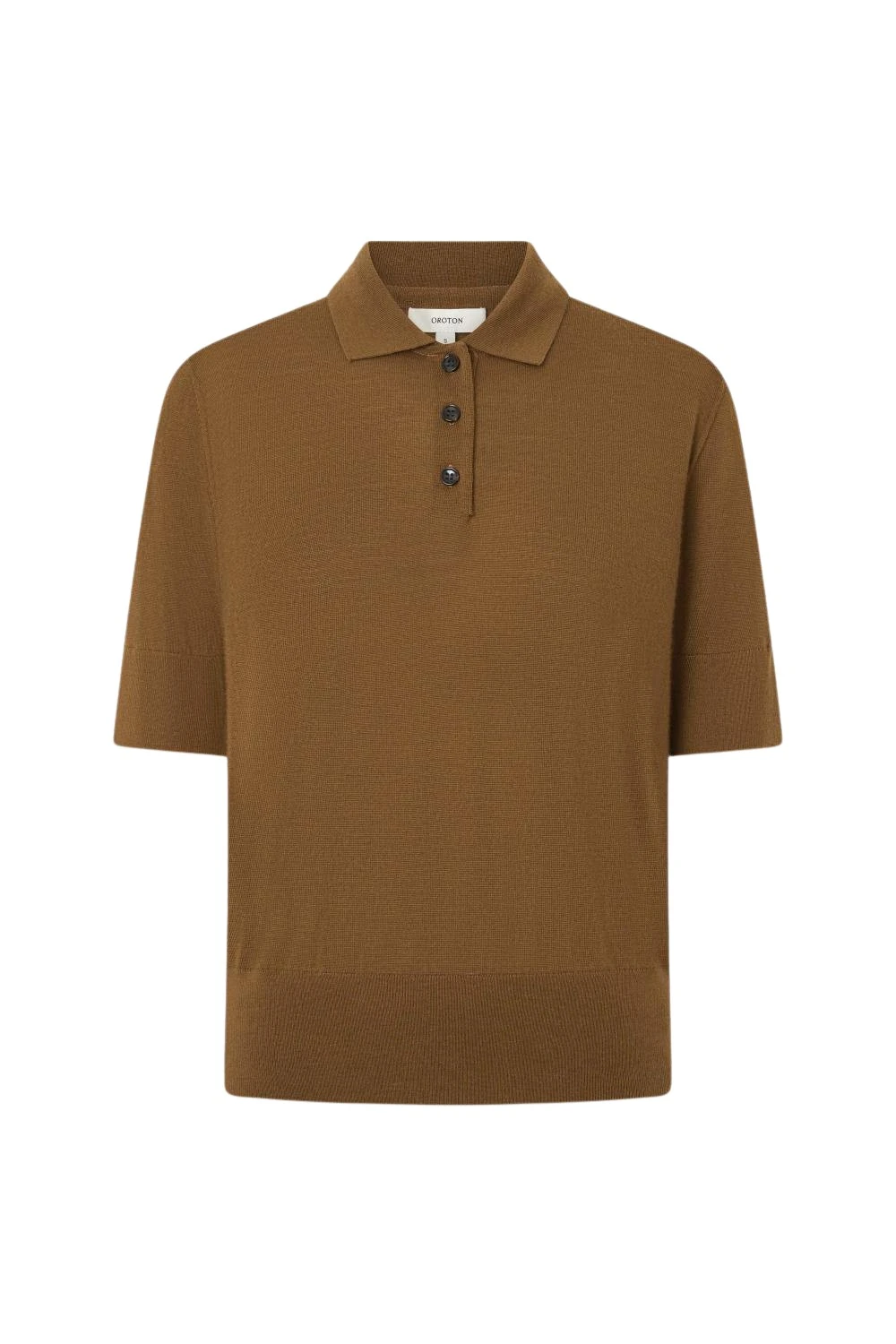 Oroton-Knit-Polo-Top-Dark-Rye78222_nobg Oroton Knit Polo Top Dark Rye