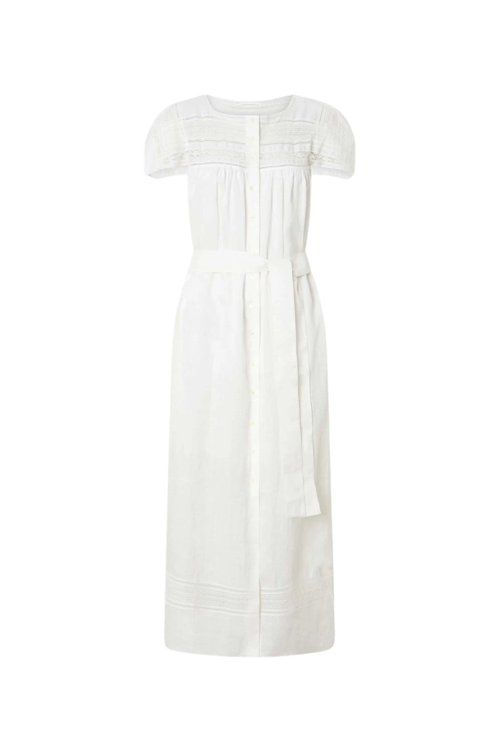 Oroton-Lace-Trim-Day-Dress-White84251_nobg Oroton Lace Trim Day Dress White