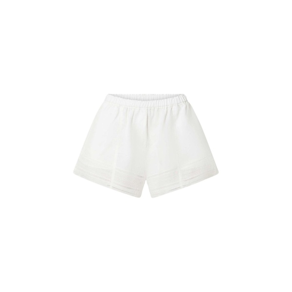 Oroton Lace Trim Short White