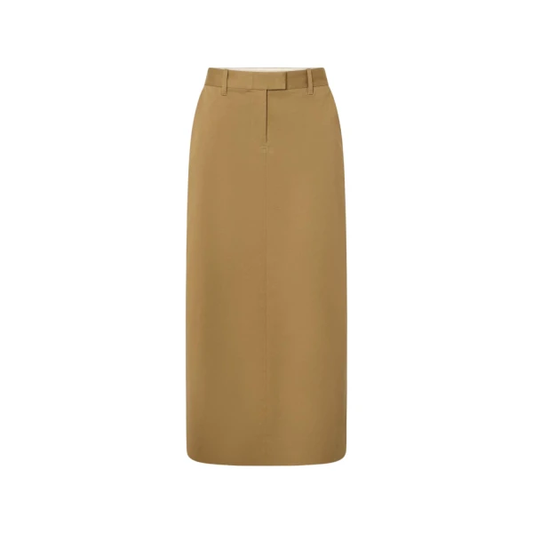 Oroton Maxi Trouser Skirt Pecan