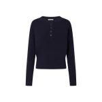 Oroton Rib Knit Henley North Sea