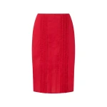 Oroton Ruffle Detail Skirt Red Ribbon