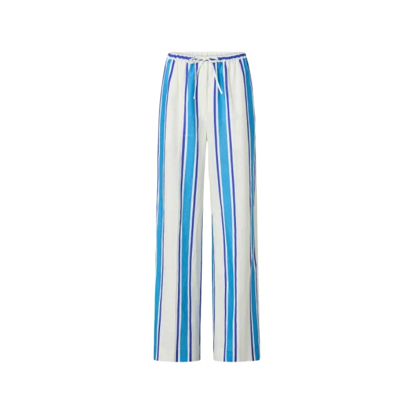 Oroton Shore Stripe Pyjama Pant Sea Blue