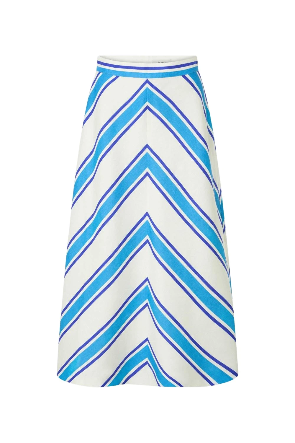 Oroton-Shore-Stripe-Skirt-Sea-Blue91402_nobg Oroton Shore Stripe Skirt Sea Blue