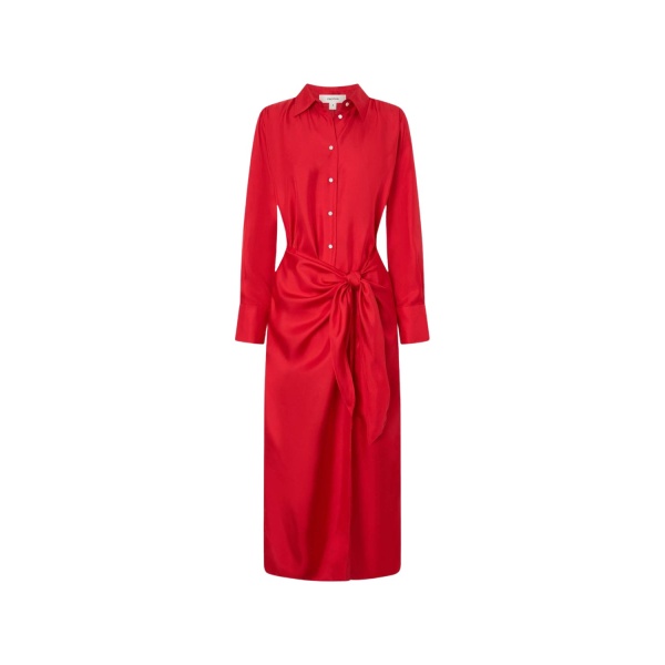Oroton Silk Sarong Dress Poppy