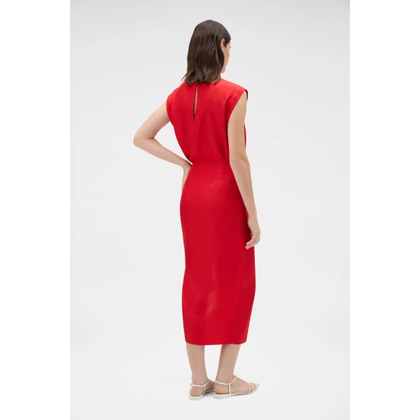 Oroton Silk Sarong Skirt Poppy, view 6