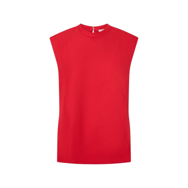 Oroton Silk Shell Top Poppy