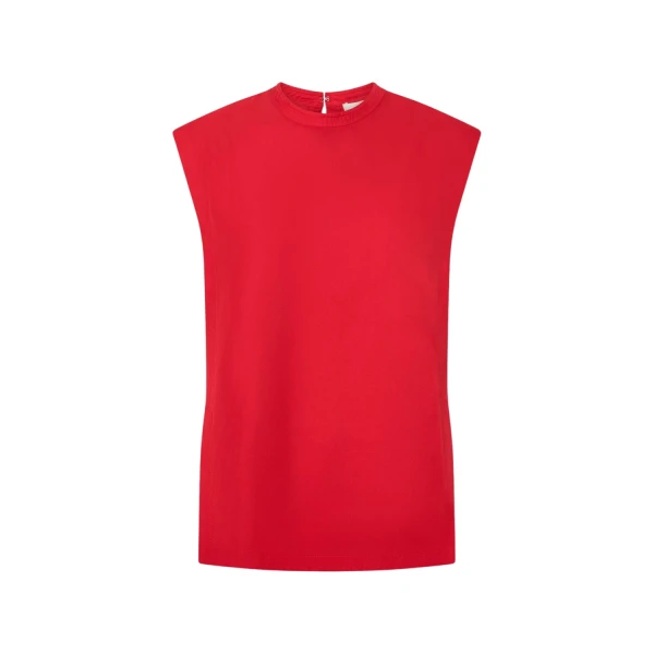 Oroton Silk Shell Top Poppy