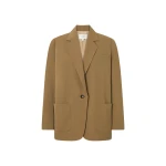 Oroton Single Breasted Blazer Dark Rye