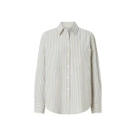 Oroton Soft Stripe Shirt Soft Blue