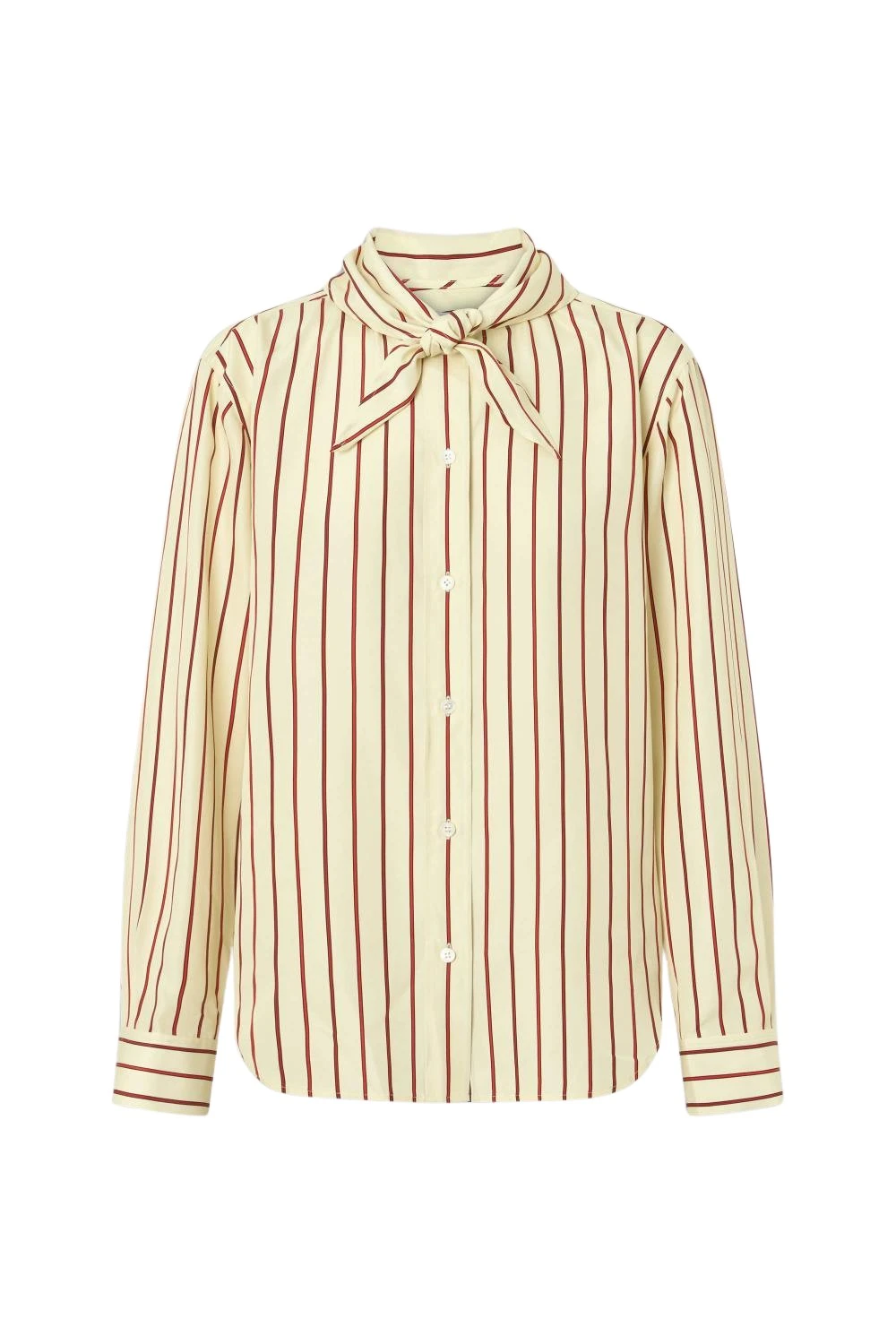 Oroton-Stripe-Tie-Neck-Shirt-Lemon-Rich-Red88999_nobg Oroton Stripe Tie Neck Shirt Lemon Rich Red