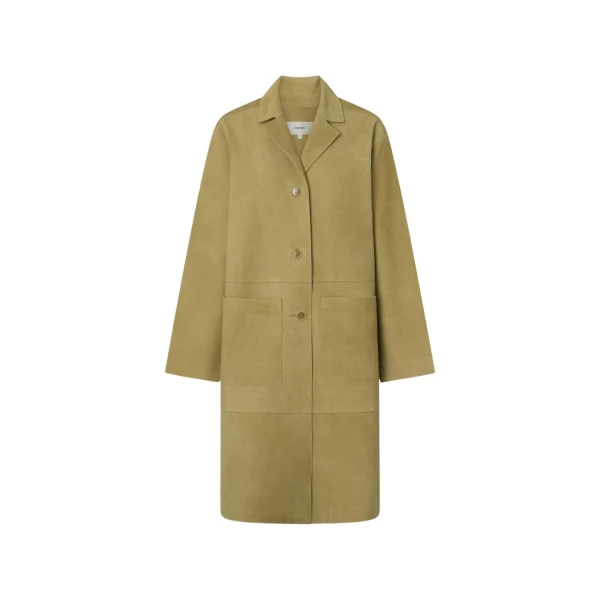 Suede Coat Sepia