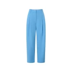 Oroton Tapered Pleat Pant Porcelain Blue