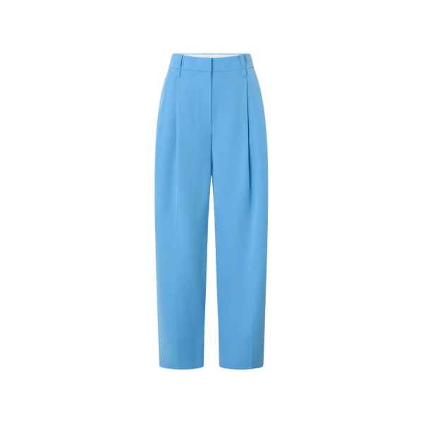 Oroton Tapered Pleat Pant Porcelain Blue