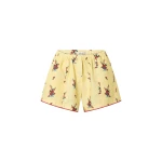 Oroton Wallpaper Floral Print Short Lemon