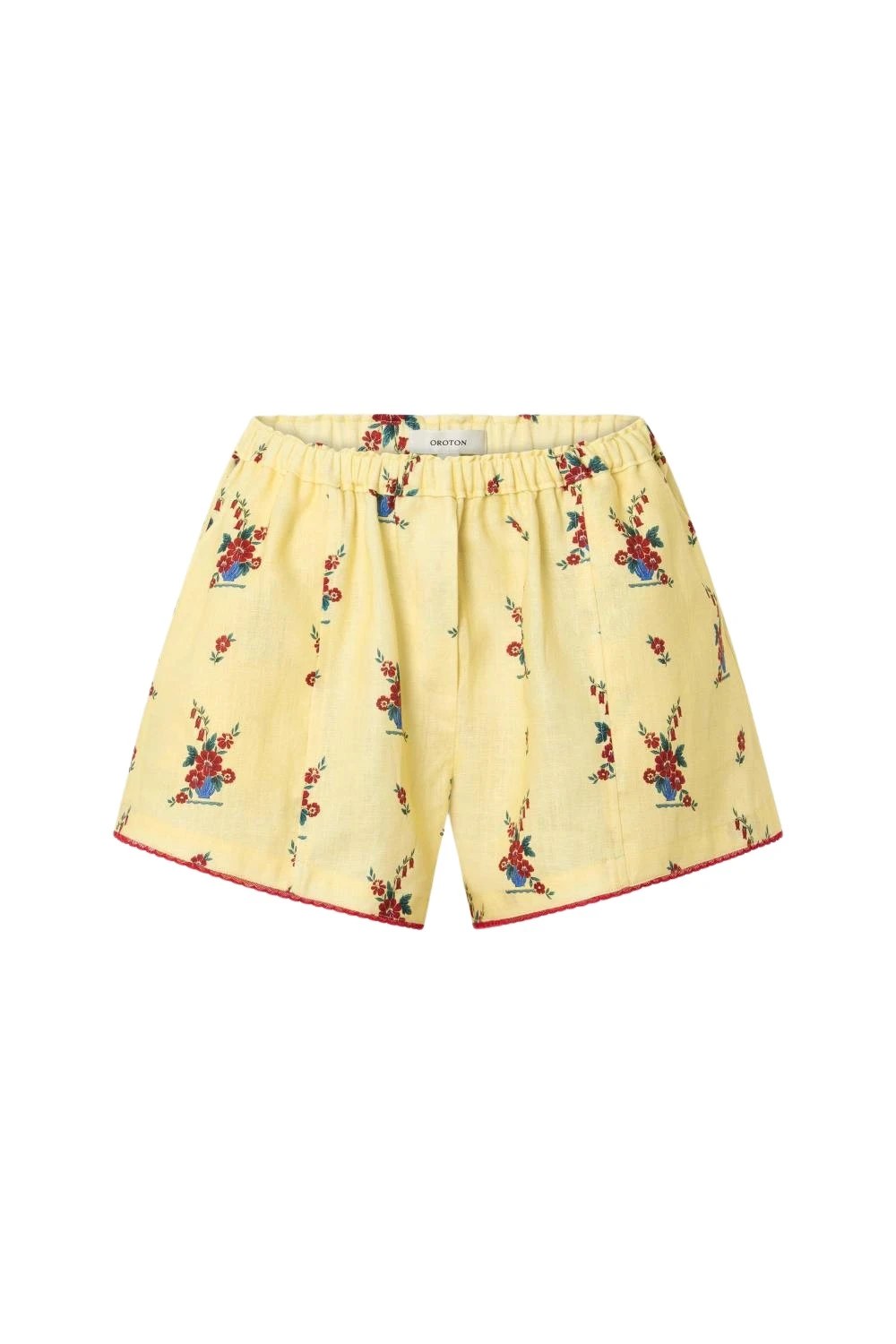 Oroton-Wallpaper-Floral-Print-Short-Lemon33126_nobg Oroton Wallpaper Floral Print Short Lemon