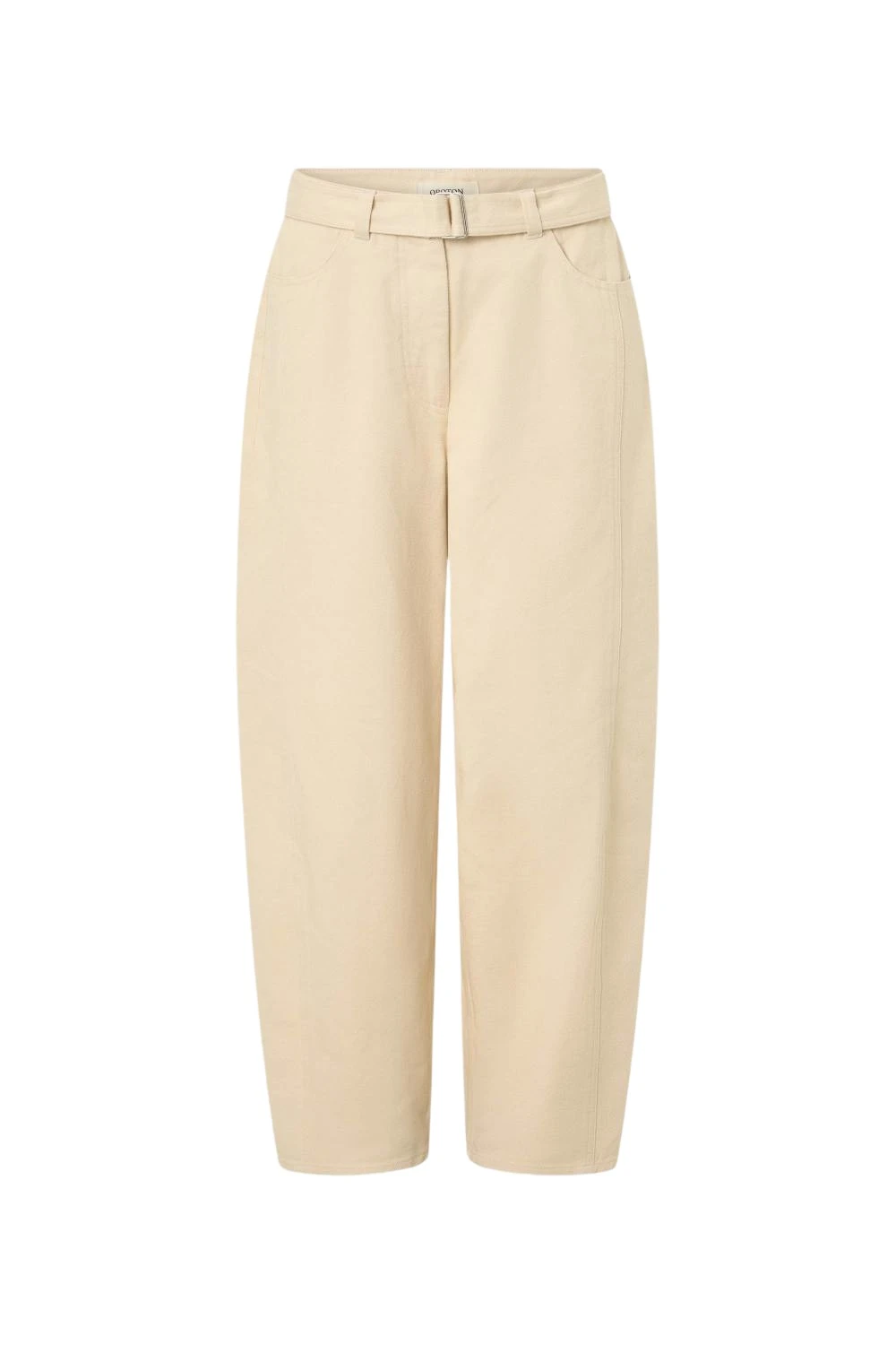 Oroton-Washed-Twill-Barrel-Leg-Pant-Coconut86699_nobg Oroton Washed Twill Barrel Leg Pant Coconut