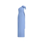 Oscar de la Renta Bow-Detail Faille Column Gown