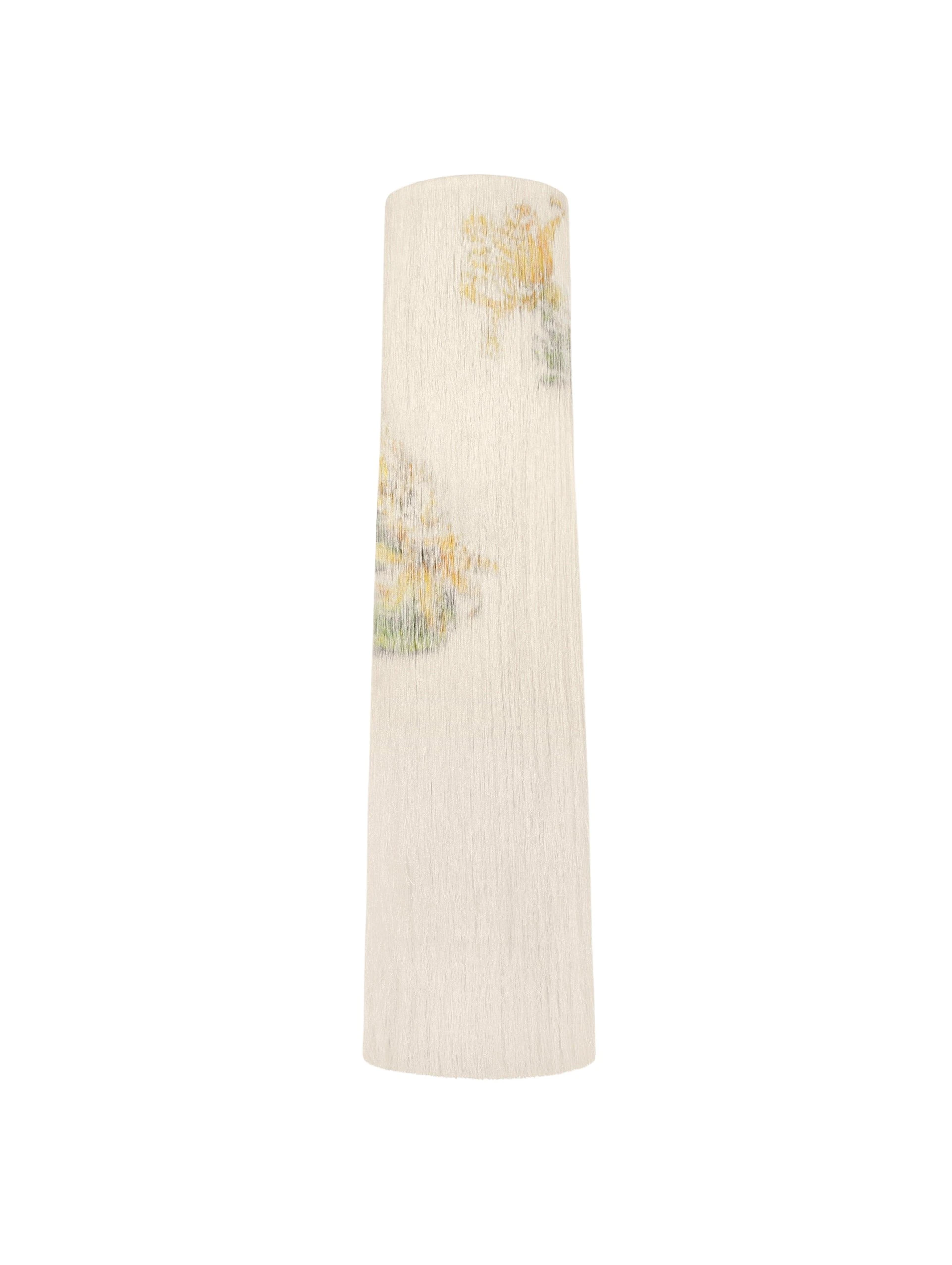 Oscar de la Renta Chiné Dominican Mixed-Floral Beaded Fringe Dress