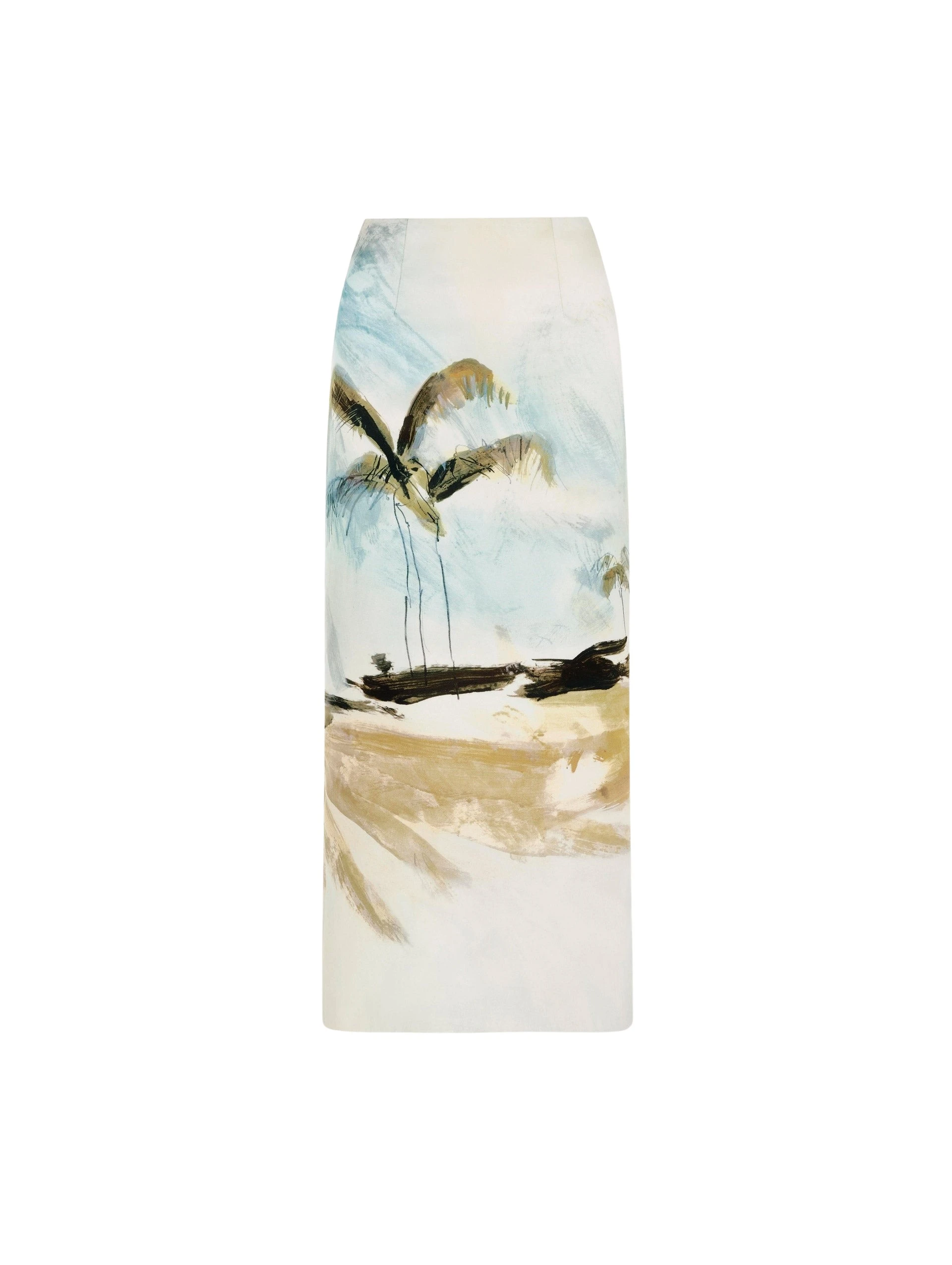 Oscar de la Renta Dominican Landscape Pencil Skirt
