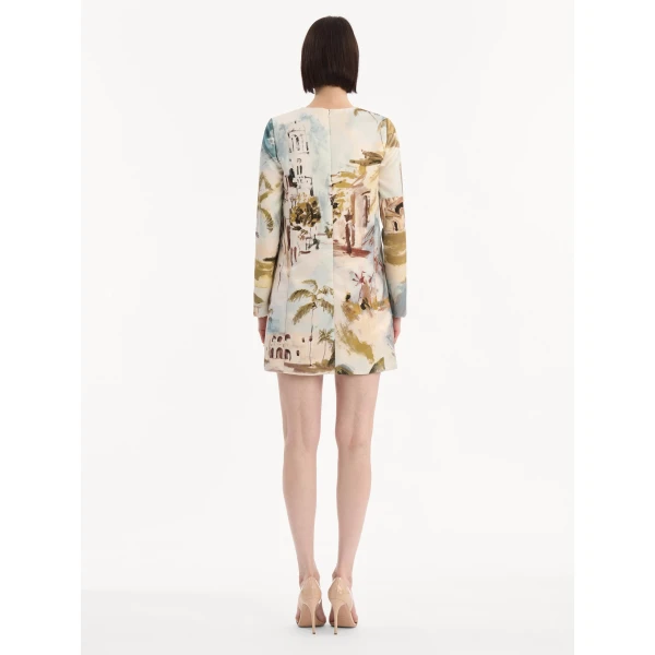 Oscar de la Renta Dominican Landscape Shift Dress, view 2