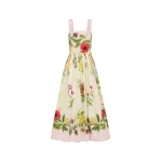 Oscar-de-la-Renta-Dominican-Mixed-Floral-Cotton-Poplin-Dress81168_nobg Oscar de la Renta Dominican Mixed-Floral Cotton Poplin Dress