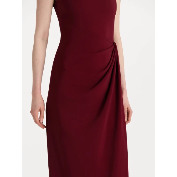 Oscar de la Renta Drape-Detailed Cady Gown, view 4