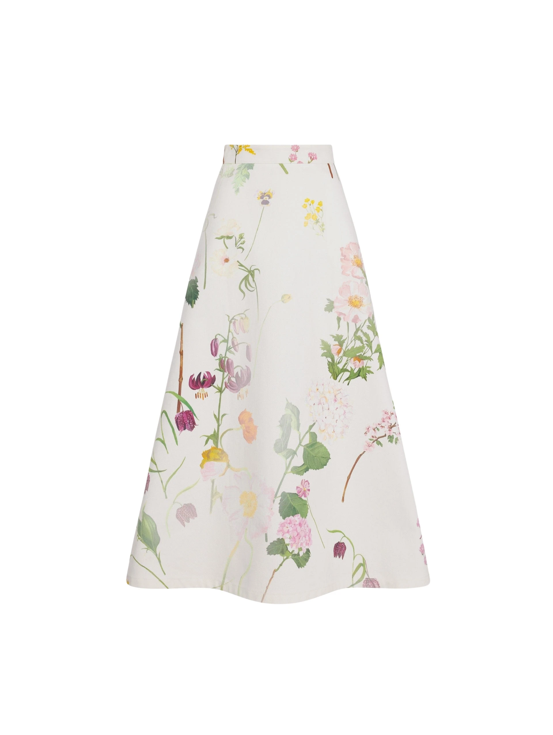 Oscar-de-la-Renta-Faded-Mixed-Botanical-Denim-Midi-Skirt49023_nobg Oscar de la Renta Faded Mixed Botanical Denim Midi Skirt