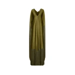 Oscar de la Renta Fringe Jersey Caftan