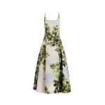 Oscar-de-la-Renta-Maple-Leaves-Faille-Dress45652_nobg Oscar de la Renta Maple Leaves Faille Dress